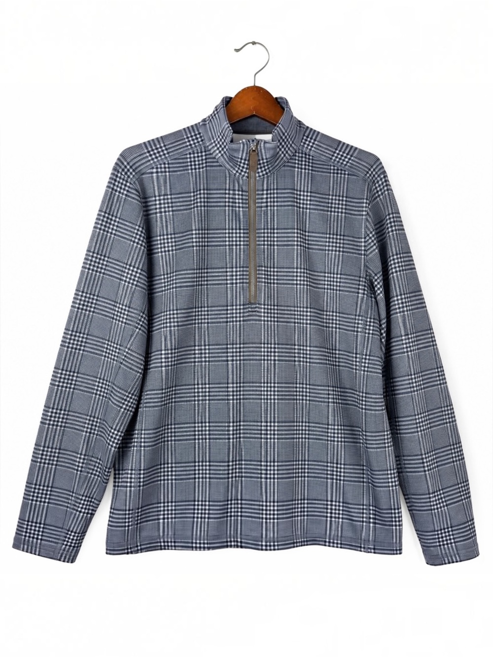 Vineyard Vines Jim Nantz Plaid Performance Quarter Zip Pullover M